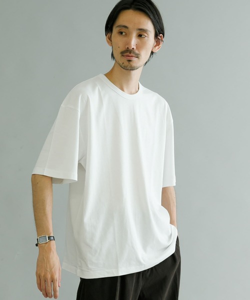 URBAN RESEARCH（アーバンリサーチ）の「『Sサイズ/XLサイズあり』『UR TECH』天竺Tシャツ（Tシャツ/カットソー・メンズ・グレー/ブラック/ネイビー/ホワイト・LARGE/X-LARGE/MEDIUM/SMALL）」の2枚目の写真