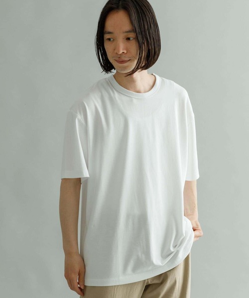 URBAN RESEARCH（アーバンリサーチ）の「『Sサイズ/XLサイズあり』『UR TECH』天竺Tシャツ（Tシャツ/カットソー・メンズ・グレー/ブラック/ネイビー/ホワイト・LARGE/X-LARGE/MEDIUM/SMALL）」の7枚目の写真