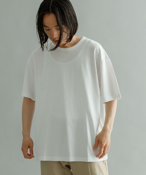 URBAN RESEARCH（アーバンリサーチ）の「『Sサイズ/XLサイズあり』『UR TECH』天竺Tシャツ（Tシャツ/カットソー・メンズ・グレー/ブラック/ネイビー/ホワイト・LARGE/X-LARGE/MEDIUM/SMALL）」の8枚目の写真