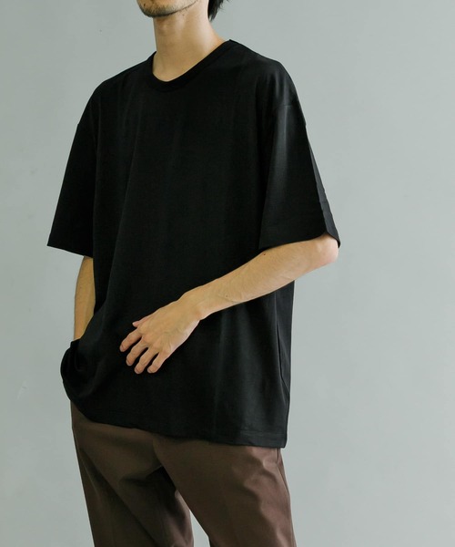 URBAN RESEARCH（アーバンリサーチ）の「『Sサイズ/XLサイズあり』『UR TECH』天竺Tシャツ（Tシャツ/カットソー・メンズ・グレー/ブラック/ネイビー/ホワイト・LARGE/X-LARGE/MEDIUM/SMALL）」の18枚目の写真