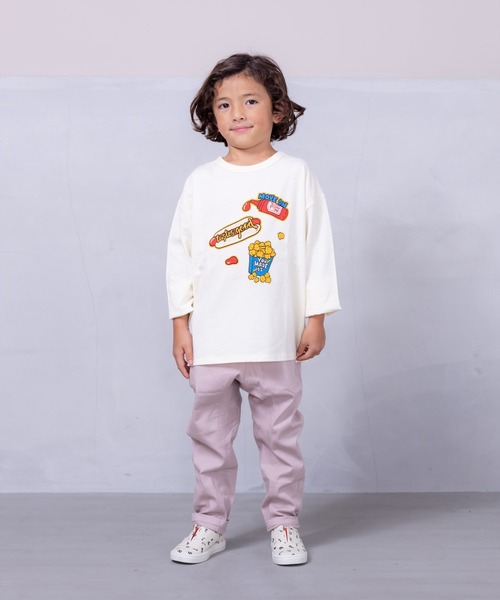 BIG FIELD（ビッグフィールド）の「ツイルマチツキテーパードパンツ（80～150cm)（その他パンツ・キッズ・ブラウン/ピンク/チャコール/グリーン・95/100/120/90/150/140/110/130/80）」の7枚目の写真
