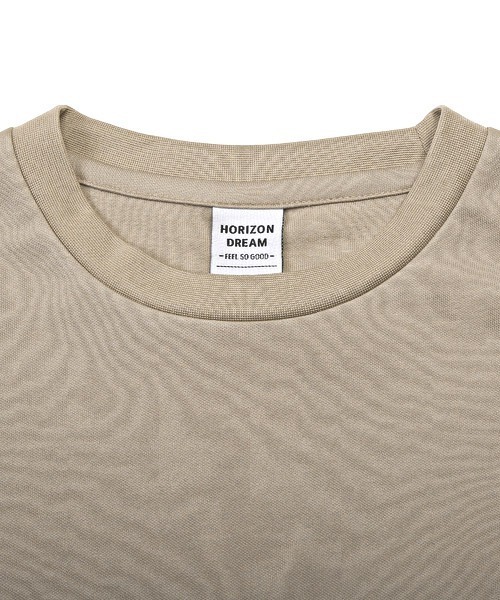 LUXSTYLE（ラグスタイル）の「ポンチブロック切替半袖Tシャツ（Tシャツ/カットソー・メンズ・グレイッシュベージュ/ホワイト/ブラック・L/M）」の20枚目の写真