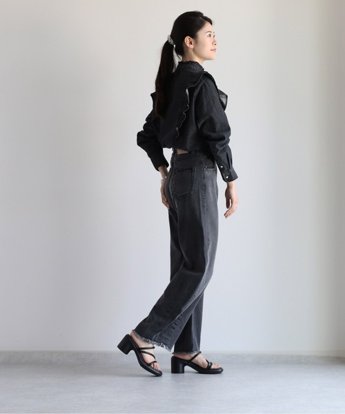 cepo（セポ）の「デニムカーブパンツ（デニムパンツ・レディース・ブルー系1/ブラック・S/M/L）」の21枚目の写真