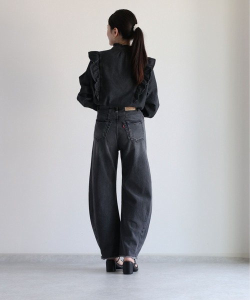 cepo（セポ）の「デニムカーブパンツ（デニムパンツ・レディース・ブルー系1/ブラック・S/M/L）」の14枚目の写真