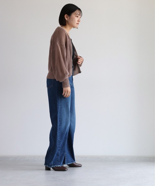 cepo（セポ）の「デニムカーブパンツ（デニムパンツ・レディース・ブルー系1/ブラック・S/M/L）」の5枚目の写真