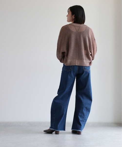 cepo（セポ）の「デニムカーブパンツ（デニムパンツ・レディース・ブルー系1/ブラック・S/M/L）」の17枚目の写真