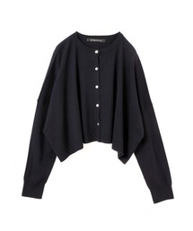mizuiro ind クルーネックショートカーディガン