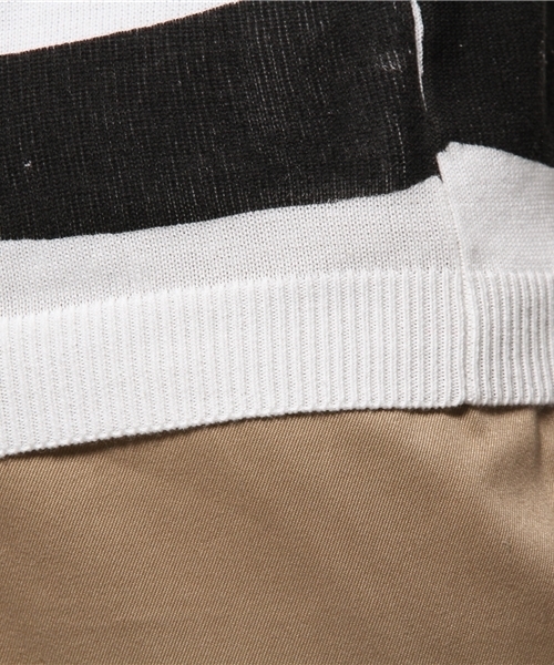 EDIFICE（エディフィス）の「◇PRINTボーダー ショートスリーブ ニット（ニット/セーター・メンズ・ブルー系その他/グリーン/レッド/ブラック・48/46/44）」の17枚目の写真