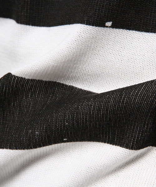 EDIFICE（エディフィス）の「◇PRINTボーダー ショートスリーブ ニット（ニット/セーター・メンズ・ブルー系その他/グリーン/レッド/ブラック・48/46/44）」の18枚目の写真