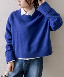 PUAL CE CIN | ウール100ショート丈ニットプルオーバー(ニット/セーター)