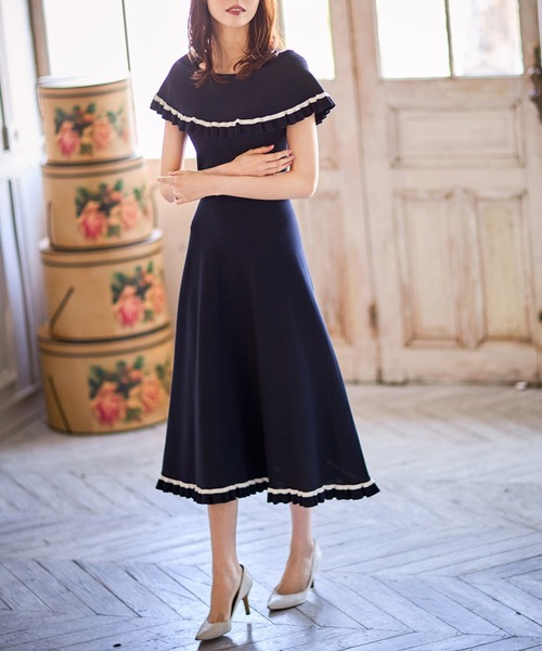 tocco closet（トッコ クローゼット）の「配色ライン入りフリル