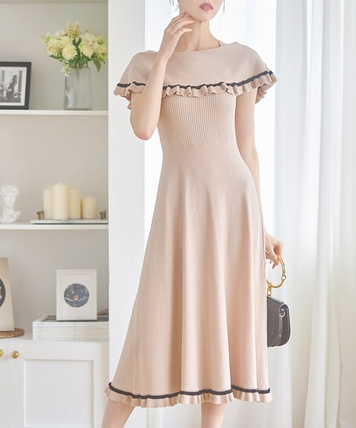 tocco closet（トッコ クローゼット）の「配色ライン入りフリル