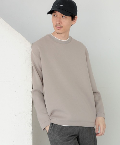 GLOBAL WORK(グローバルワーク)の「ライトクッションクルーレイヤー/704836(Tシャツ/カットソー・メンズ・チャコールグレー/グレー/ライトベージュ/ネイビー/グリーン/ブラック/スカイブルー・MEDIUM/LARGE/SMALL/X-LARGE)」の16枚目の写真