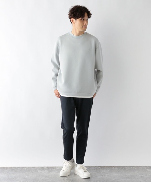 GLOBAL WORK(グローバルワーク)の「ライトクッションクルーレイヤー/704836(Tシャツ/カットソー・メンズ・チャコールグレー/グレー/ライトベージュ/ネイビー/グリーン/ブラック/スカイブルー・MEDIUM/LARGE/SMALL/X-LARGE)」の18枚目の写真