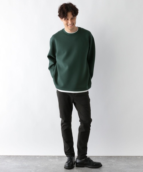 GLOBAL WORK(グローバルワーク)の「ライトクッションクルーレイヤー/704836(Tシャツ/カットソー・メンズ・チャコールグレー/グレー/ライトベージュ/ネイビー/グリーン/ブラック/スカイブルー・MEDIUM/LARGE/SMALL/X-LARGE)」の12枚目の写真