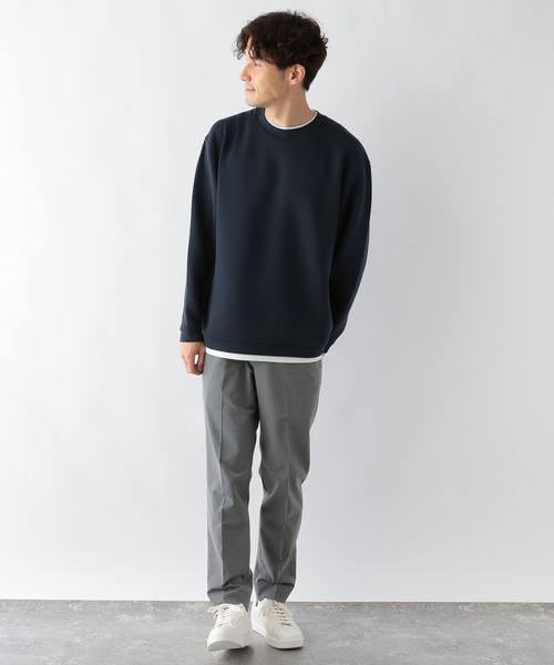 GLOBAL WORK(グローバルワーク)の「ライトクッションクルーレイヤー/704836(Tシャツ/カットソー・メンズ・チャコールグレー/グレー/ライトベージュ/ネイビー/グリーン/ブラック/スカイブルー・MEDIUM/LARGE/SMALL/X-LARGE)」の13枚目の写真