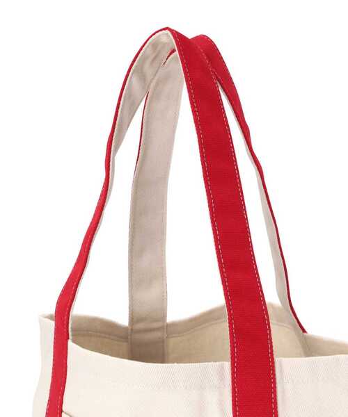 MANASTASH（マナスタッシュ）の「MANASTASH/マナスタッシュ/MANA HEMP TOTE SMALL（トートバッグ・メンズ・グリーン/レッド/ネイビー・F）」の7枚目の写真