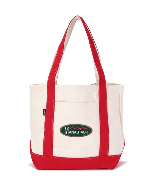 MANASTASH（マナスタッシュ）の「MANASTASH/マナスタッシュ/MANA HEMP TOTE SMALL（トートバッグ・メンズ・グリーン/レッド/ネイビー・F）」の5枚目の写真
