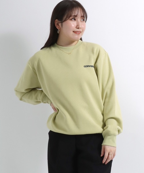 セール】CONVERSE（コンバース）ブランドワンポイントロゴ刺繍 裏起毛