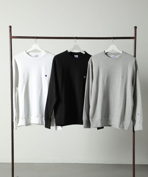 Champion（チャンピオン）の「【Champion】C3-Y035 CREW NECK SWEATSHIRT/長袖/トレーナー/スウェット/チャンピオン（スウェット・メンズ・ブラック/オートミール/ホワイト/ネイビー/グレー/グリーン/ブルー/クリーム/グレイッシュブルー/レッド/ブルーグリーン/グレイッシュベージュ/チョコ・L/S/M/XL/XXL）」の15枚目の写真