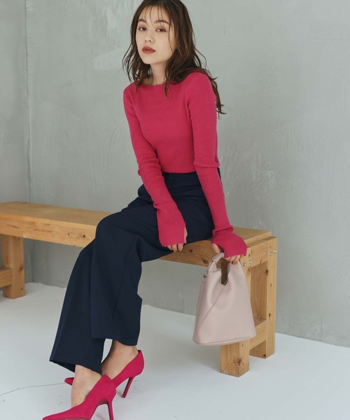 Edit Sheen(エディットシーン)の「トライアングル2wayバッグ(ハンドバッグ・レディース・ホワイト/ブラック/ピンク・FREE)」の4枚目の写真