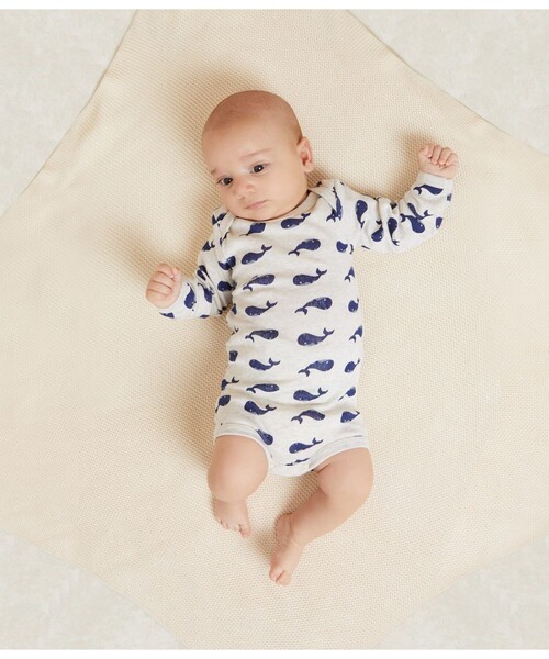 PETIT BATEAU(プチバトー)の「長袖ボディ3枚組(ロンパース・キッズ・ホワイト系その他・12MONTH/24MONTH/6MONTH/18MONTH)」の4枚目の写真