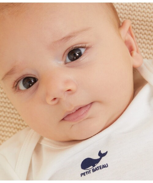 PETIT BATEAU(プチバトー)の「長袖ボディ3枚組(ロンパース・キッズ・ホワイト系その他・12MONTH/24MONTH/6MONTH/18MONTH)」の8枚目の写真