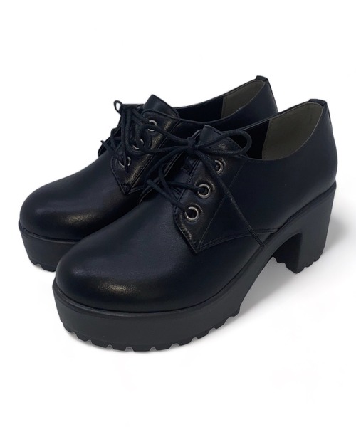 Sugar Sugar（シュガーシュガー）の「【SUGAR SUGARシュガーシュガー】レースアップシューズ（ドレスシューズ・レディース・ブラック/ダークブラウン・M/LL/L/S）」の3枚目の写真