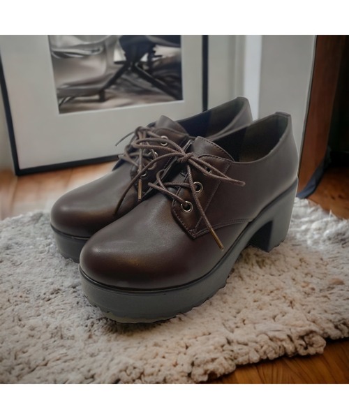 Sugar Sugar（シュガーシュガー）の「【SUGAR SUGARシュガーシュガー】レースアップシューズ（ドレスシューズ・レディース・ブラック/ダークブラウン・M/LL/L/S）」の14枚目の写真
