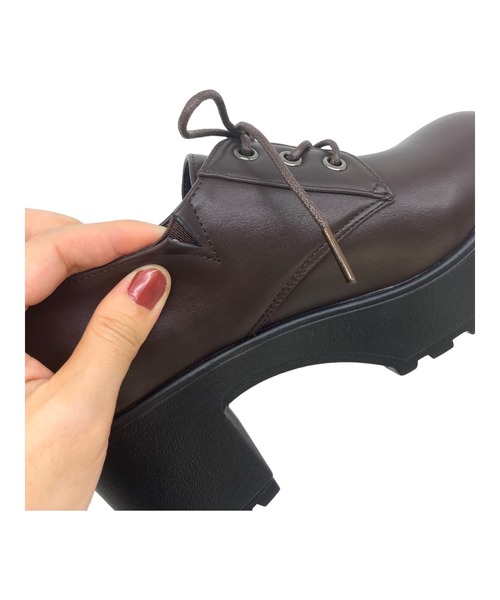 Sugar Sugar（シュガーシュガー）の「【SUGAR SUGARシュガーシュガー】レースアップシューズ（ドレスシューズ・レディース・ブラック/ダークブラウン・M/LL/L/S）」の21枚目の写真