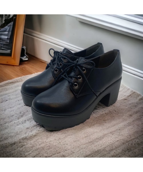 Sugar Sugar（シュガーシュガー）の「【SUGAR SUGARシュガーシュガー】レースアップシューズ（ドレスシューズ・レディース・ブラック/ダークブラウン・M/LL/L/S）」の11枚目の写真