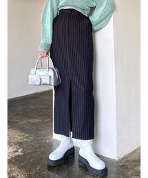 EMODA | ストライプハイウエストロングスカート(スカート)