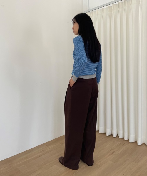 Didot.showroom(ディドット ショールーム)の「ミクロダイア リンガー ニット(ニット/セーター・レディース・イエロー/グレー/チャコールグレー・FREE)」の16枚目の写真