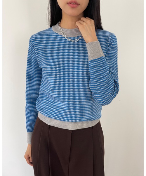 Didot.showroom(ディドット ショールーム)の「ミクロダイア リンガー ニット(ニット/セーター・レディース・イエロー/グレー/チャコールグレー・FREE)」の15枚目の写真