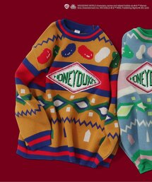 BREEZE | 【ハリー・ポッター】HONEY DUKES総柄ニット(ニット/セーター)