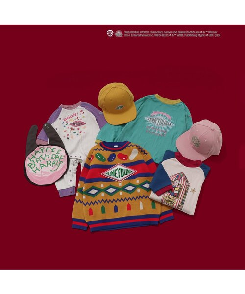 BREEZE（ブリーズ）の「【ハリー・ポッター】HONEY DUKES総柄ニット（ニット/セーター・キッズ・イエロー/サックスブルー・140/90/100/120）」の4枚目の写真