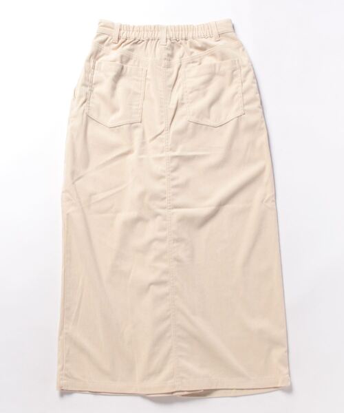 Arnold Palmer（アーノルドパーマー）の「コーデュロイ タックスカート（スカート・レディース・アイボリー/チャコールグレー/ライトベージュ・S/L/M）」の4枚目の写真