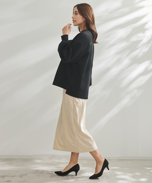 Arnold Palmer（アーノルドパーマー）の「コーデュロイ タックスカート（スカート・レディース・アイボリー/チャコールグレー/ライトベージュ・S/L/M）」の12枚目の写真