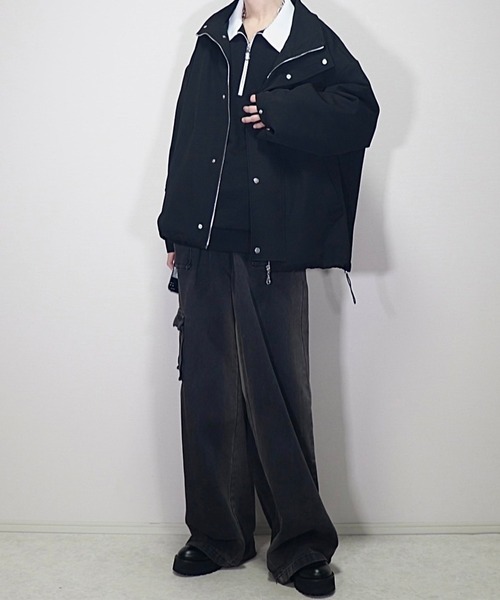 ルーズ ハーフジップサイドラインスウェット（スウェット）｜Loose/ルース（ルース）