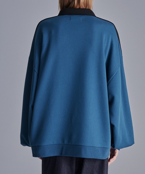 ルーズ ハーフジップサイドラインスウェット（スウェット）｜Loose/ルース（ルース）