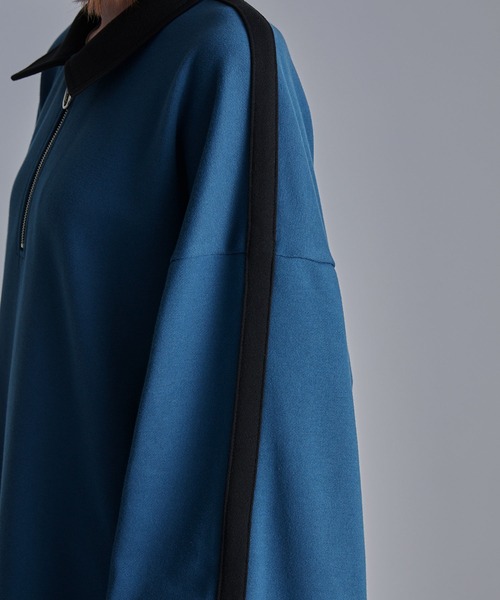 ルーズ ハーフジップサイドラインスウェット（スウェット）｜Loose/ルース（ルース）