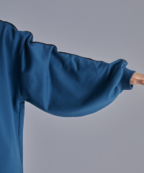 ルーズ ハーフジップサイドラインスウェット（スウェット）｜Loose/ルース（ルース）