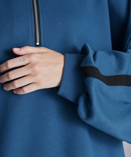 ルーズ ハーフジップサイドラインスウェット（スウェット）｜Loose/ルース（ルース）