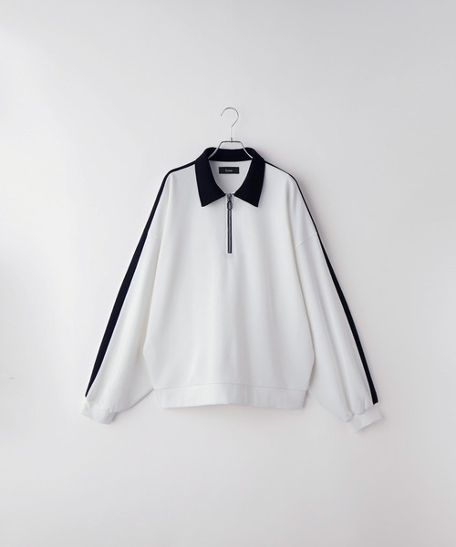 ルーズ ハーフジップサイドラインスウェット（スウェット）｜Loose/ルース（ルース）