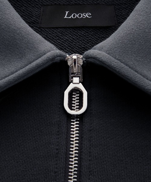ルーズ ハーフジップサイドラインスウェット（スウェット）｜Loose/ルース（ルース）