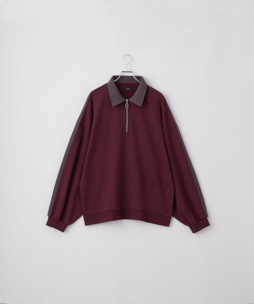 ルーズ ハーフジップサイドラインスウェット（スウェット）｜Loose/ルース（ルース）