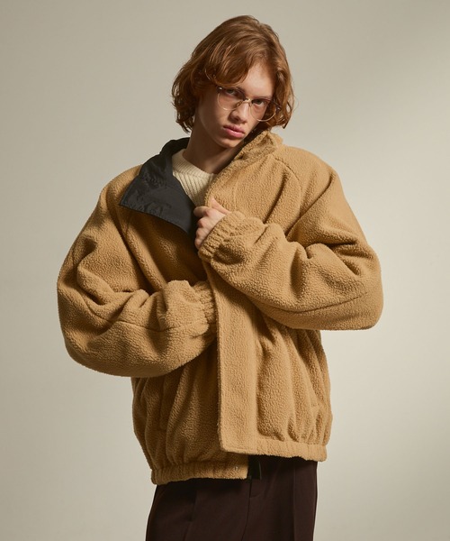 Fleece x nylon 2-way reversible track jacket／フリース×ナイロン