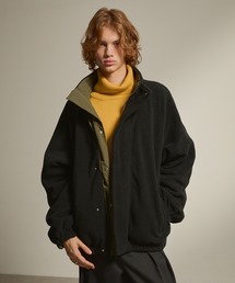 EMMA CLOTHES（エマクローズ）の「Fleece x nylon 2-way reversible track jacket／フリース×ナイロン 2wayリバーシブル トラックブルゾン（ブルゾン）」