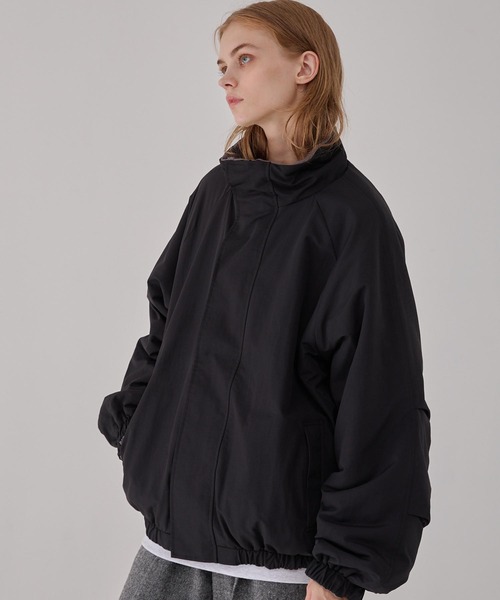 セール】リバーシブル ナイロン×フリース オーバートラックブルゾン