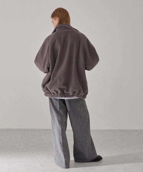 EMMA CLOTHES(エマクローズ)の「リバーシブル ナイロン×フリース オーバートラックブルゾン(ブルゾン・メンズ・ブラック/アイボリー系/グレー系/ブルー系/グレー/チャコール/グレイッシュベージュ/グレイッシュブルー・L/M)」の22枚目の写真